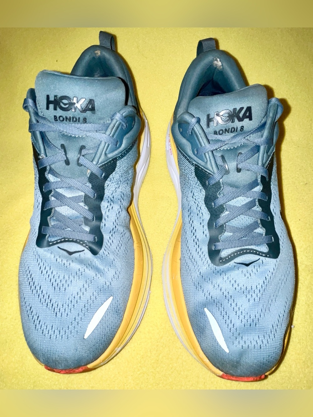 Hoka Bondi 8 Men’s Neutral Road Running Shoes - Blue - Mens 11 2E. (Wide) - Picture 3 of 11